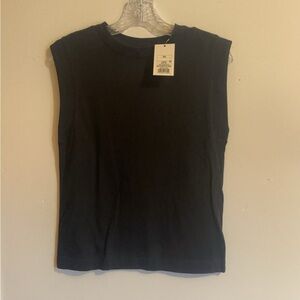 a new day Black Muscle Tee